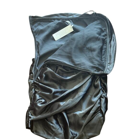 NWT Lioness Love Lane Strapless Ruched Black Mini Dress Size Small Urban Chic - Picture 6 of 16